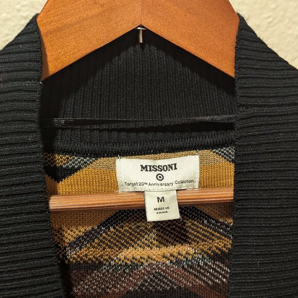 Missoni Chevron Zig Zag Long Open Cardigan Size Medium - Picture 4 of 5